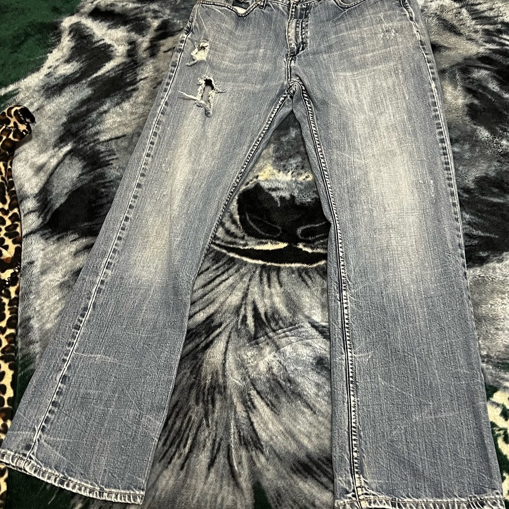 Red Camel Light Blue Distressed Men Jeans